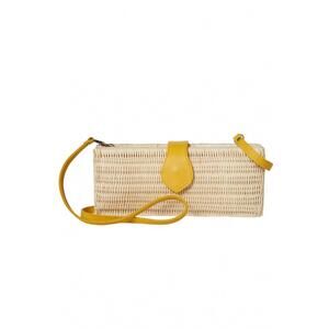 NEW SARAH STEWART women's melanie bleach crossbody bag in yellow
